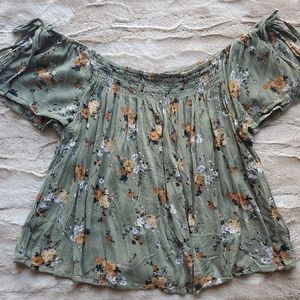 Floral Off the Shoulder top